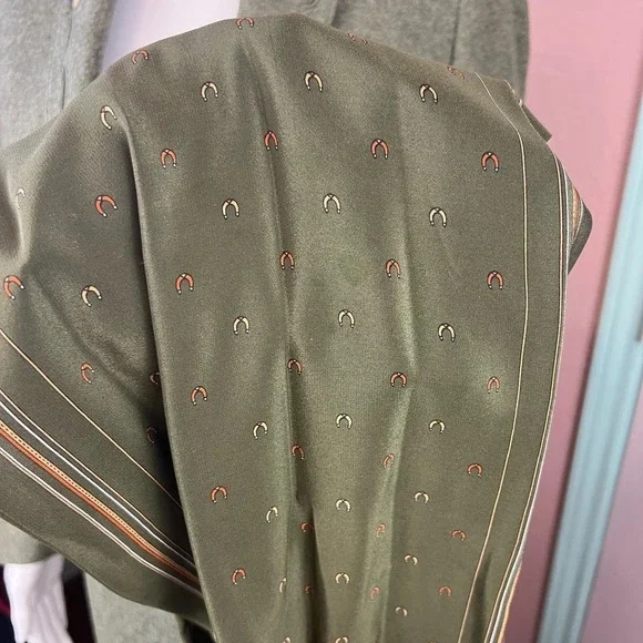 Vintage Lodenfrey Green German Austria Wool Cropped Military Jacket & Skirt Suit - Picture 11 of 16